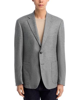 Loro Piana Fabric Melange Solid Unstructured Regular Fit Sport Coat - Exclusive