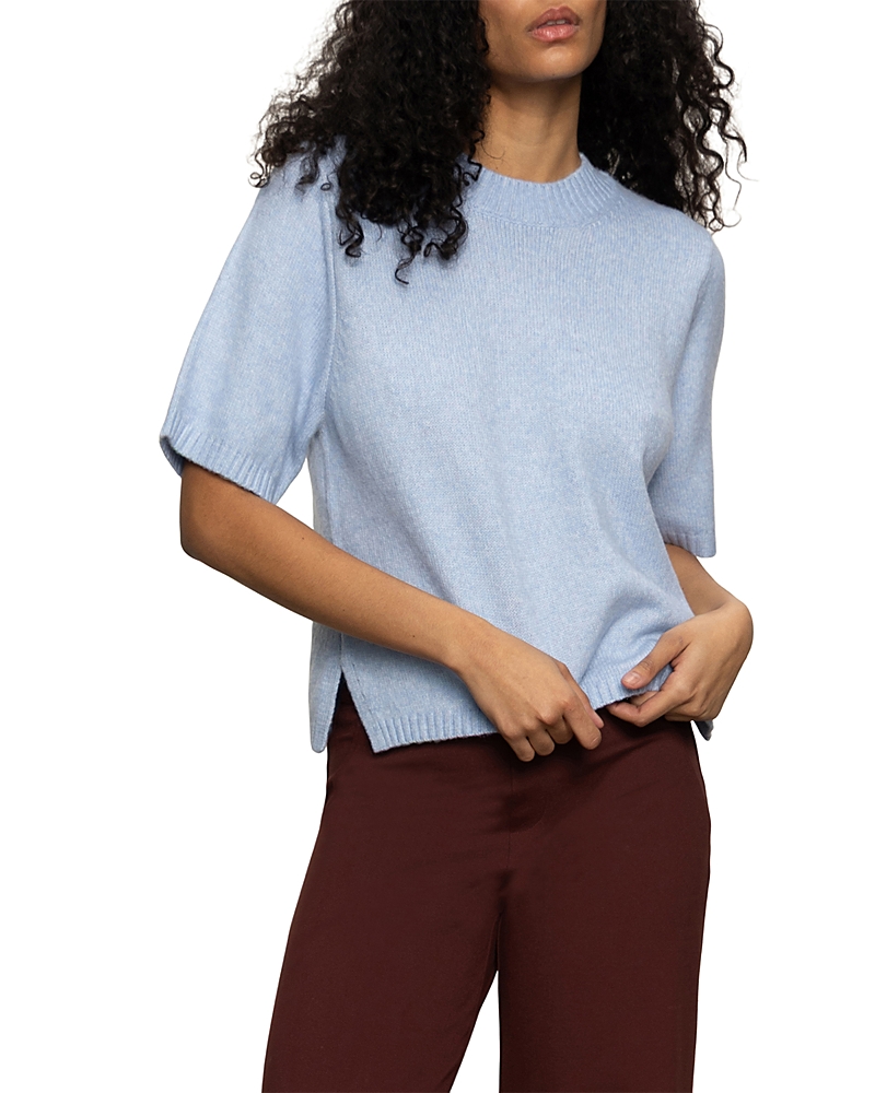Sanctuary Short Sleeve Sweater In Blue