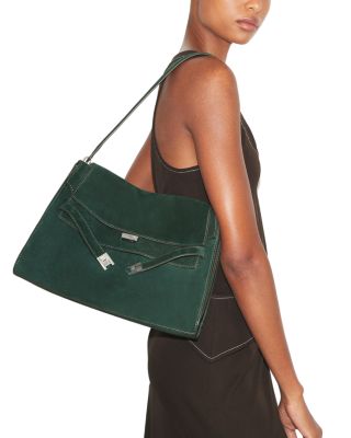 Lee Radziwill Suede Large Shoulder Bag