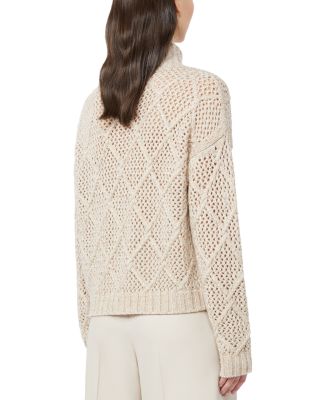 Ghinea Diamond Knit Sequin Cardigan