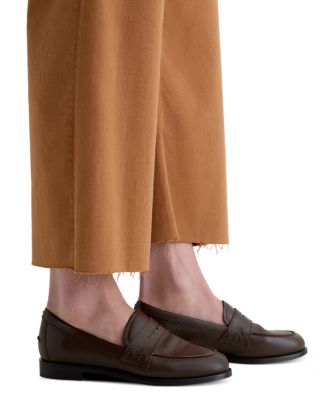 AG Saige High Rise Wide Leg Crop Jeans in Ginger