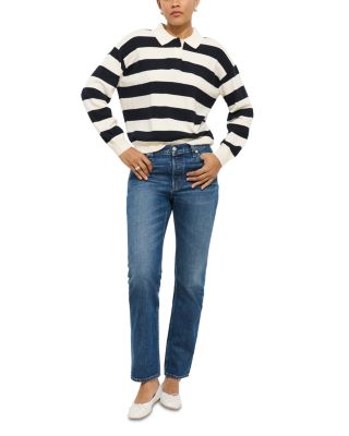 Bond St Striped Polo Sweater