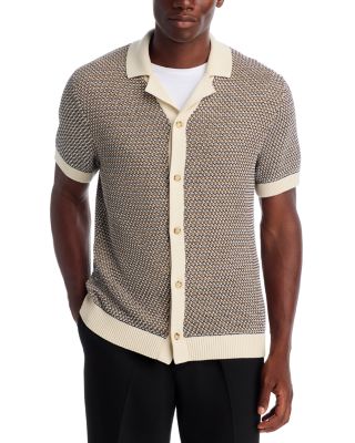Iconico Textured Short Sleeve Cardigan
