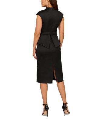 Mikado Buckle Sheath Dress