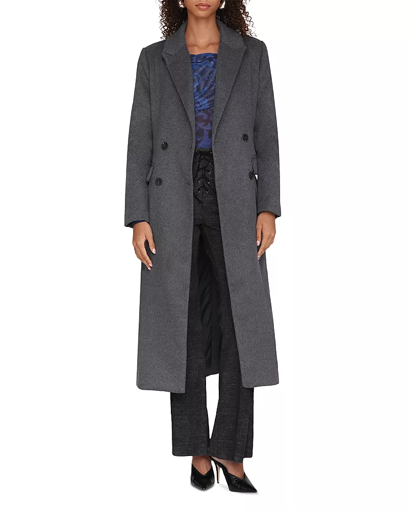 Avec Les Filles Tailored Double Breasted Coat