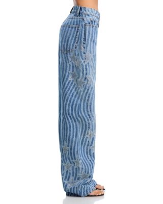 Float Stars and Stripes High Rise Loose Fit Jeans in Vintage Me