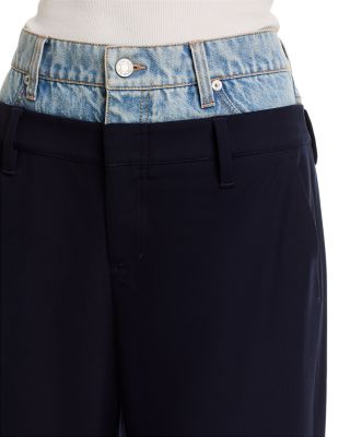 Ophelia Double Waistband Combo Pants