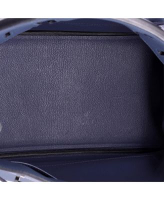 Birkin 30 Handbag Blue Togo with Palladium Hardware