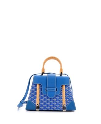 Pre-Owned Goyard - PM Saigon Top Handle Bag Coated Canvas with Leather