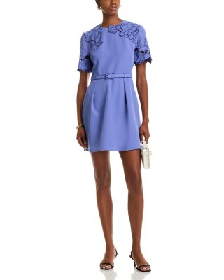 Aurelie Appliqué Mini Dress