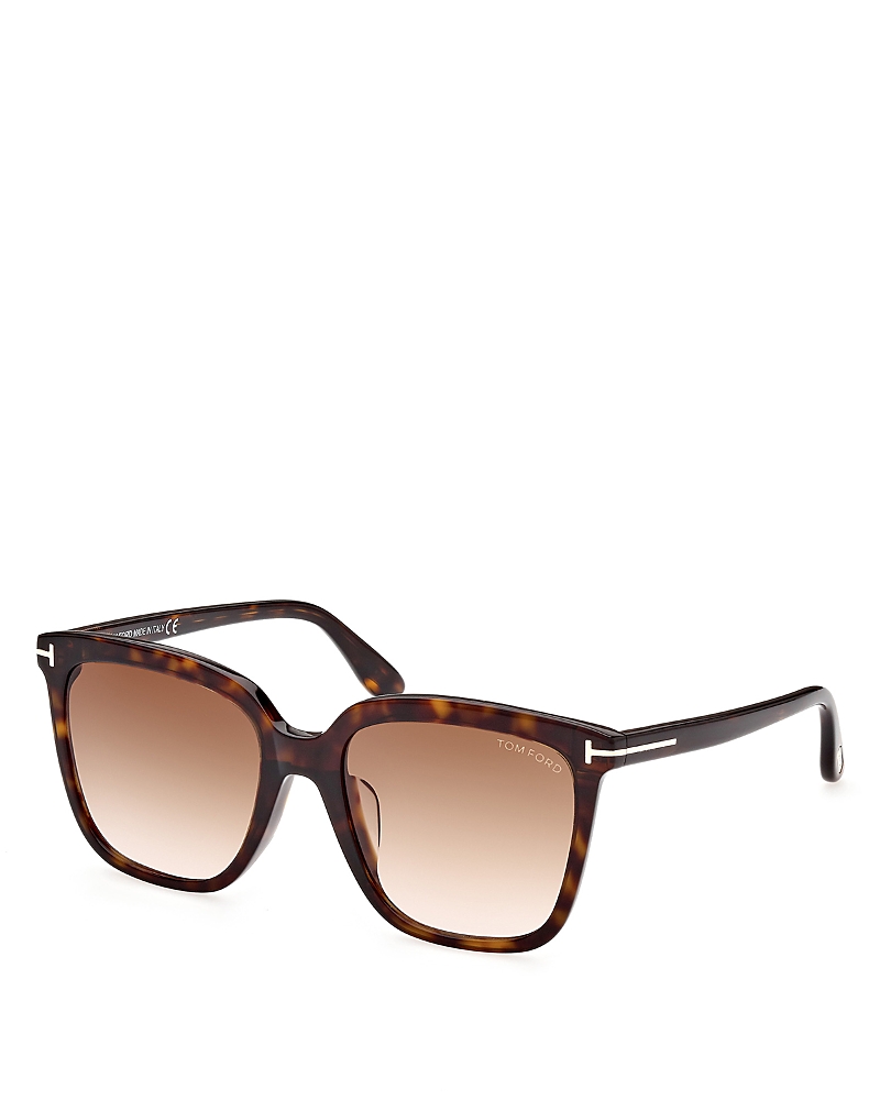 Tom Ford Gradient Brown Square Ladies Sunglasses Ft0958-d 52f 55 In Brown
