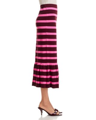 Iluminous Striped Knit Skirt 