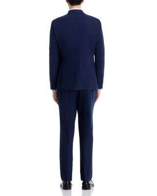 H-Huge Tonal Plaid Stretch Wool Slim Fit Suit