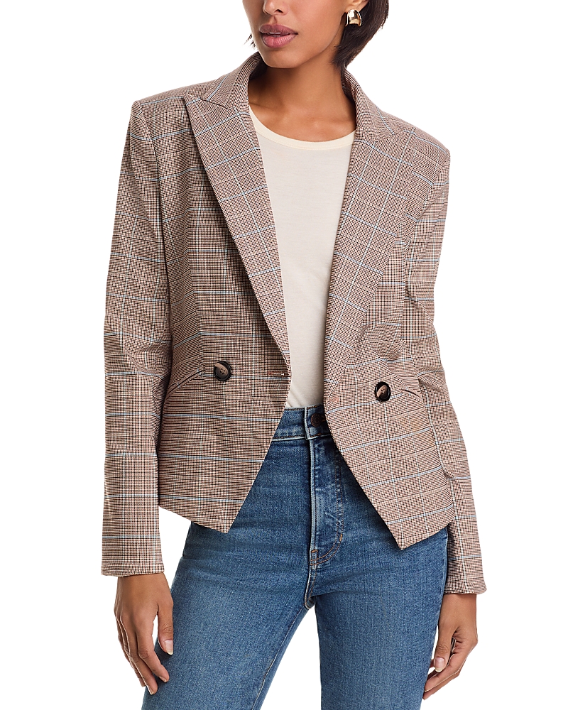 Veronica Beard Cropped Rickie Dicke Jacket In Gray