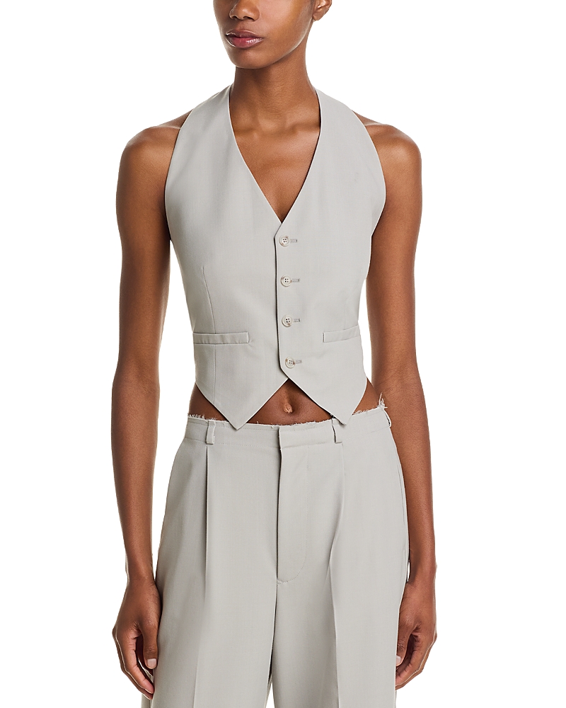 MM6 Maison Margiela Open Back V Neck Vest
