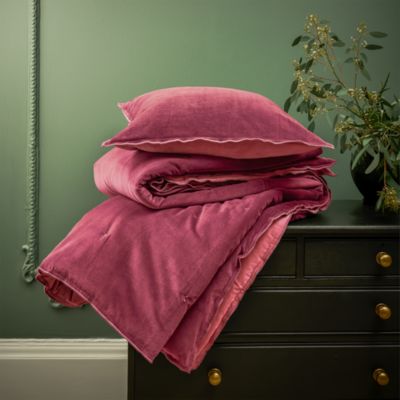 Harewood Reversible Cotton Velvet Bedspread, Full/Queen