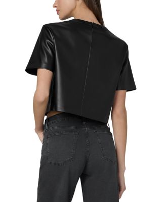 The Boxy Faux Leather Tee