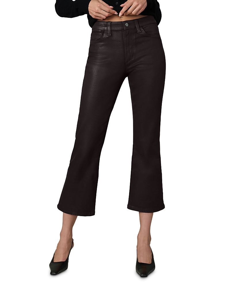 Joe's Jeans The Callie High Rise Coated Jeans in Dark Chocolate