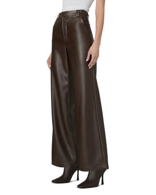 The Mia Faux Leather Wide Leg Pants