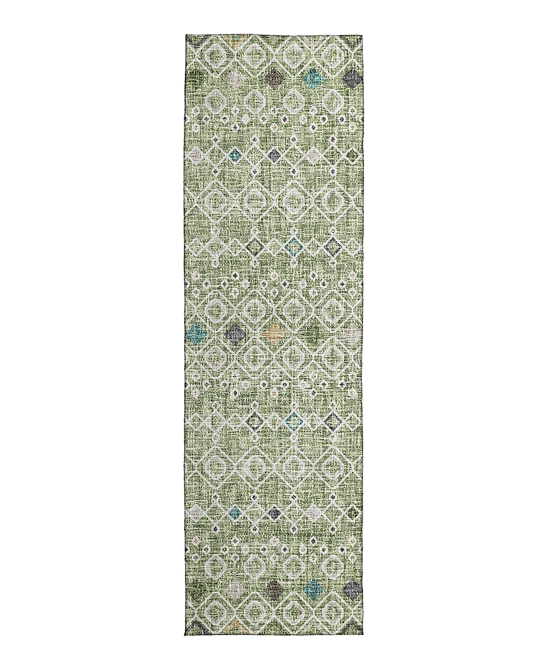 Dalyn Rug Company Dalyn Portico Washable Po4 Runner Area Rug, 2'3 X 7'6 In Green