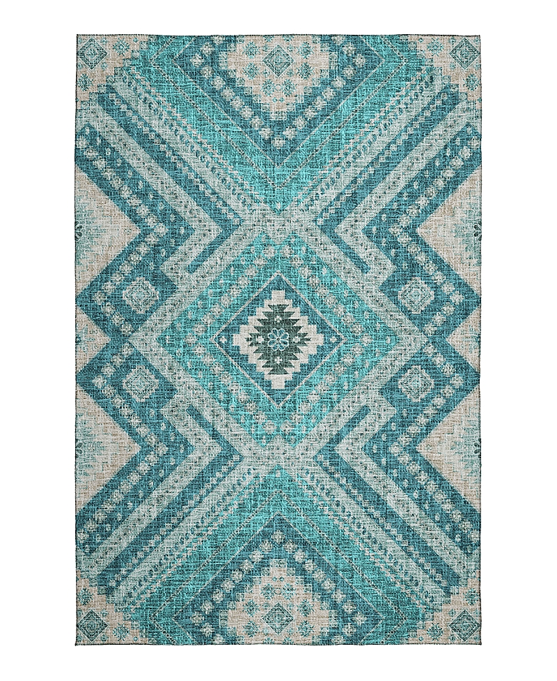Dalyn Rug Company Dalyn Portico Washable Po5 Area Rug, 5' X 7'6 In Blue