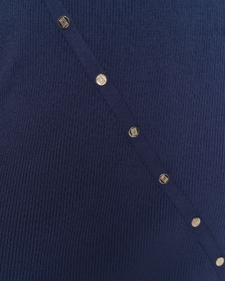 Button Trim Sweater Dress