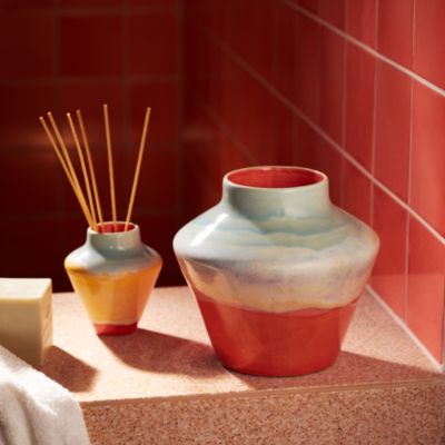 Rosendahl Poppery Vase in Mint/Pink, 8.1&amp;quot;