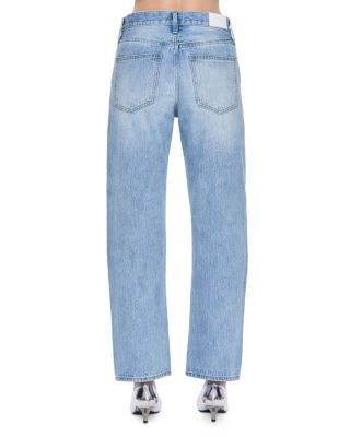 Lexi Mid Rise Straight Leg Jeans in Aries