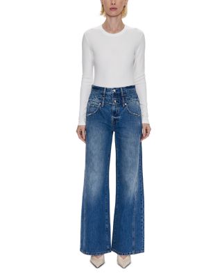 Caleb High Rise Relaxed Jeans in Echo