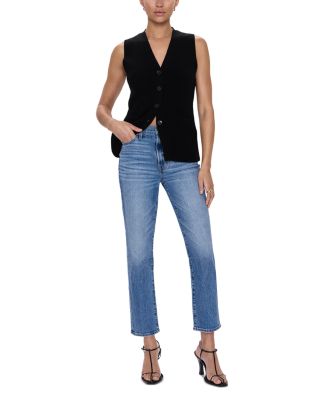Bri High Rise Slim Straight Leg Jeans in Charleston