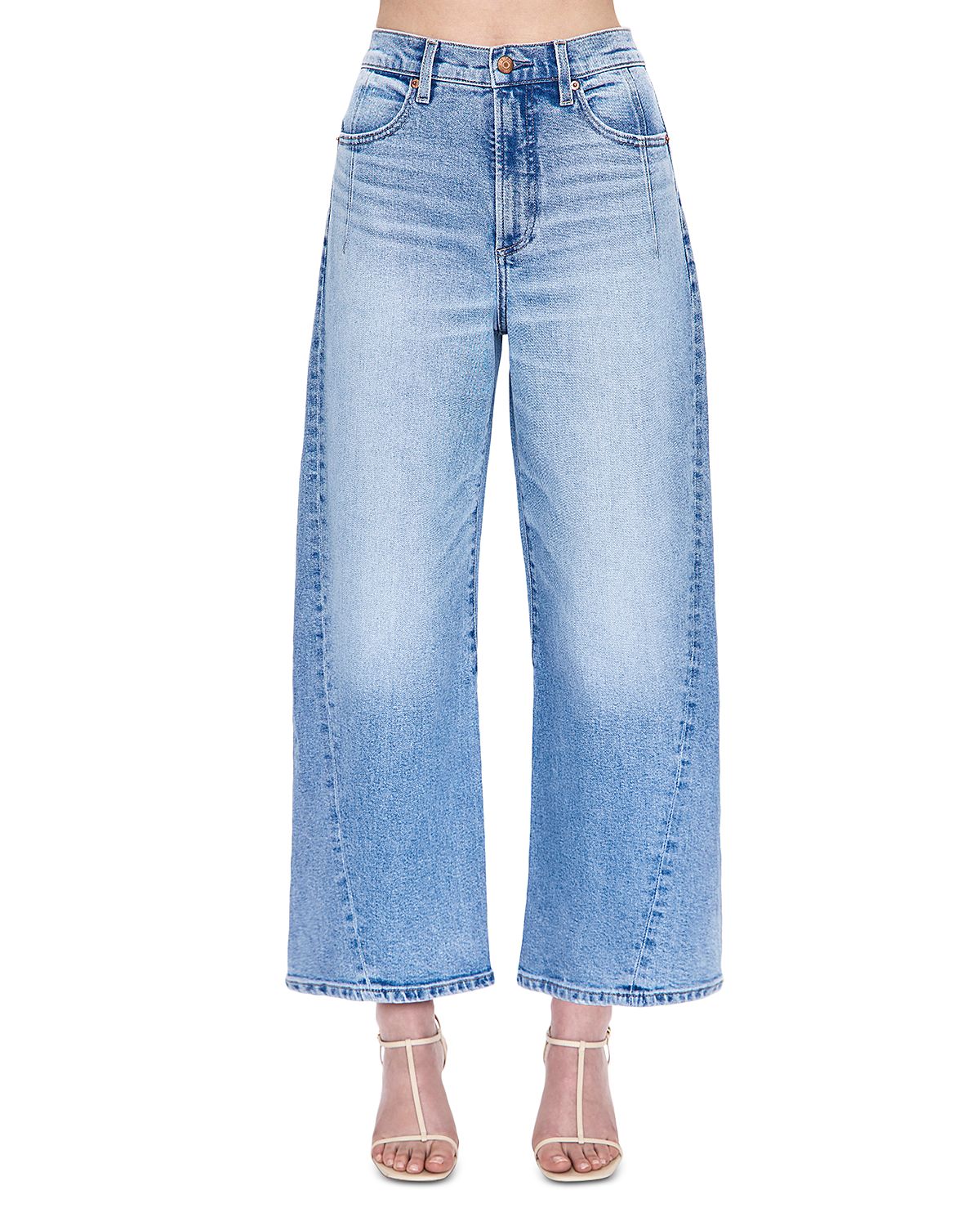 Pistola Kyra Ankle High Rise Bowed Leg Jeans