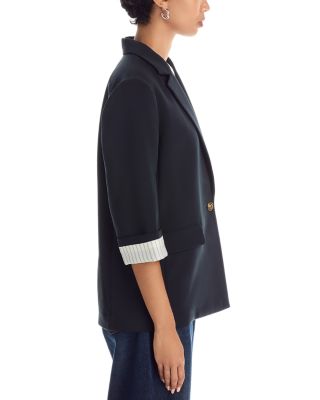 Jennie 3/4 Sleeve Crepe Blazer