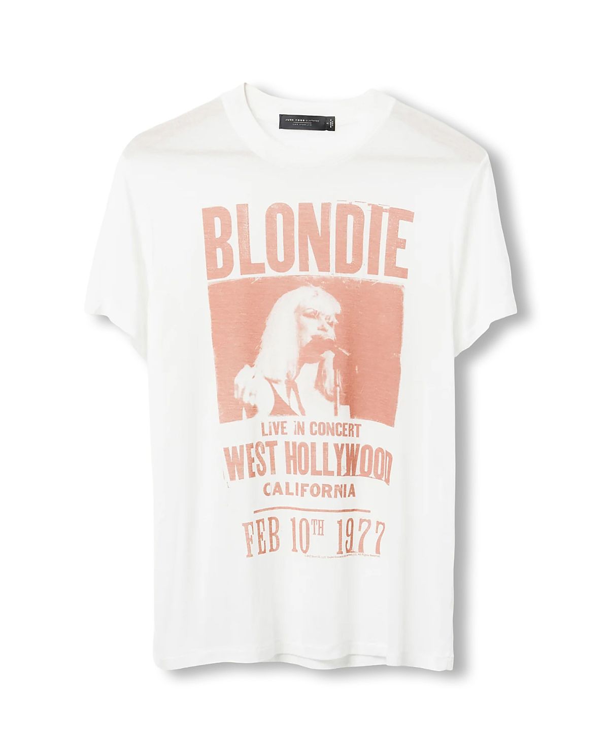 Junk Food Clothing Women's Blondie West Hollywood Vintage-like Tissue Tee