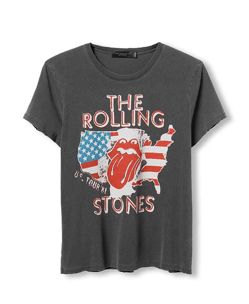 Junk Food Clothing Women's Rolling Stones 1981 Us Tour Vintage-like Tee