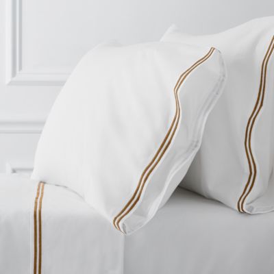 Italian Percale Stitch Standard Pillowcase, Pair - Exclusive