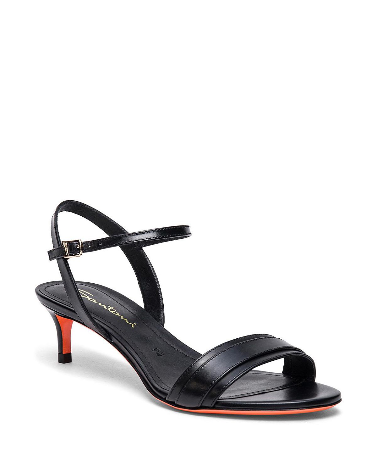 Santoni Women's Leather Mid-heel Sandals