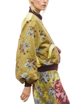 Adriana Jacquard Bomber Jacket