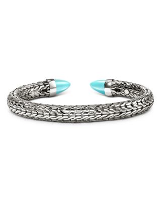 Sterling Silver Turquoise Spear 50 Flex Cuff