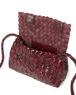 Vinnie Mini Woven Leather Crossbody