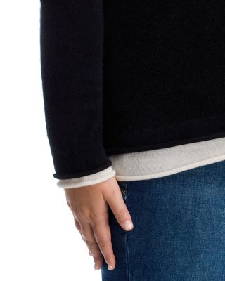 100% Cashmere Double Layer Crewneck Sweater - Exclusive