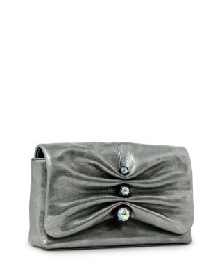 Ruched Crystal Crossbody