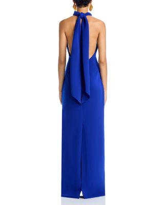Halter Tie Back Gown