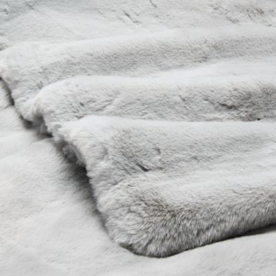 Big Rabbit Double Sided Faux Fur Throw Blanket - Exclusive
