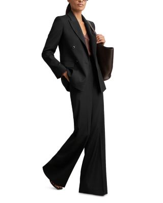 Petite Haisley Tailored Wide Leg Trousers