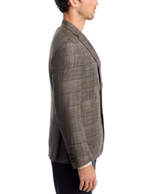 Loro Piana Wool, Silk & Cashmere Fabric Plaid Unstructured Regular Fit Sport Coat - Exclusive