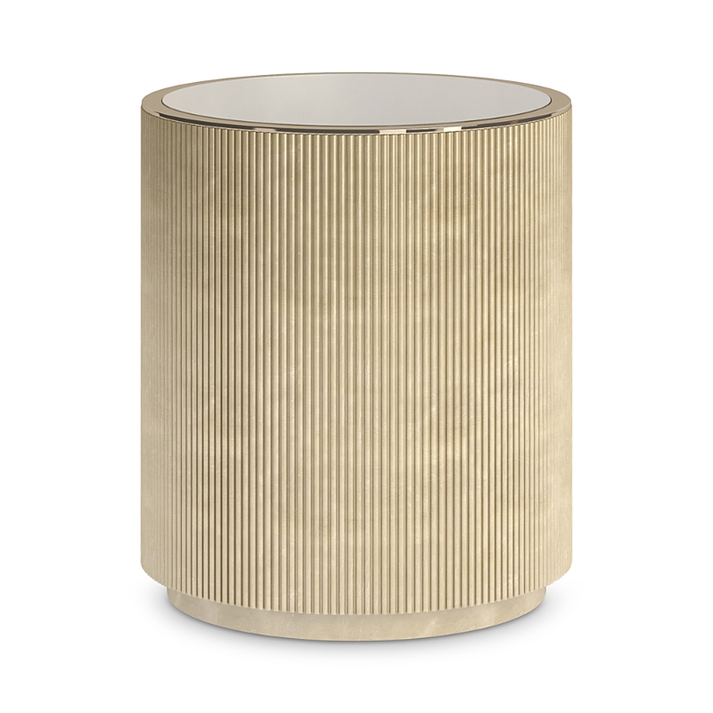 Caracole Love Round Side Table In Neutral