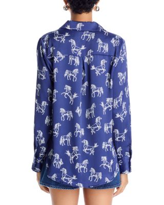 Horse Print Relaxed Shirt -Exclusive