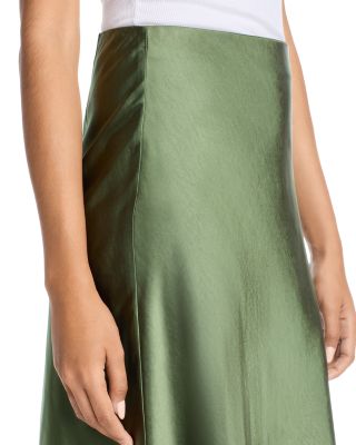 Midi Satin Slip Skirt - Exclusive