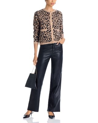 Faux Leather Flared Pants - Exclusive