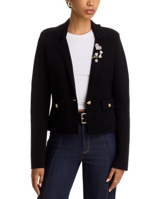 Laynee Cropped Knit Blazer